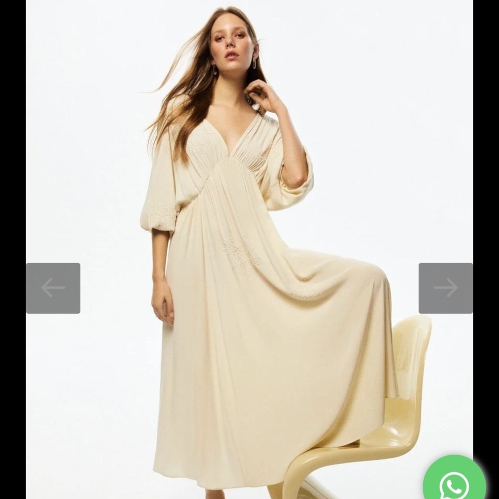 Chic Cream Midi Dress
